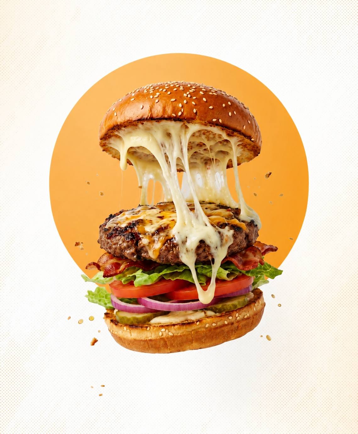 Mozzarella Burger de Melyza Tacos